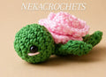 Light Pink Rose Turtle