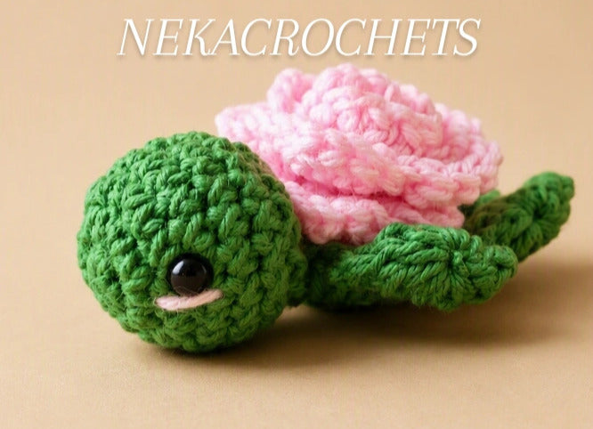 Light Pink Rose Turtle